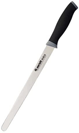 Marietti 1241TP PROSCIUTTO Schinkenmesser, Glatte Klinge, Schwarz/Grau, 28cm Klingenlänge