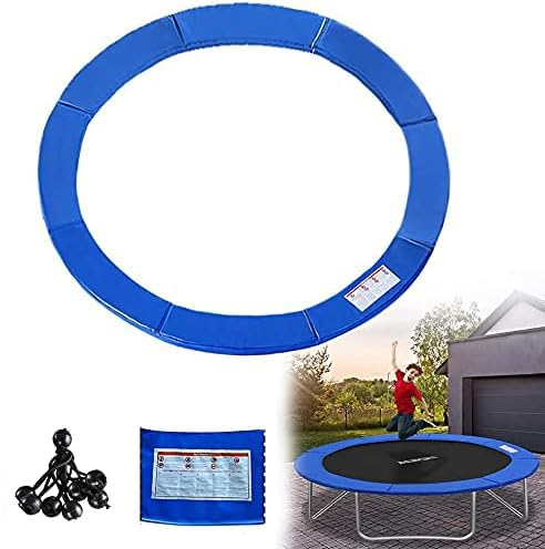 NAIZY Trampolin Randabdeckung Trampolinzubehör Randschutz UV-resistent und reißfestes Federabdeckung, für Ø244 cm Runde Trampolin, Blau