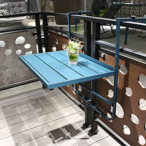 für Außengeländer Wandklapptisch,Balkon-Hängetisch,Höhenverstellbarer Hängetisch,Eisen-Schwimmarbeitsplatz