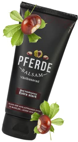 Pferdebalsam Massage Salbe mit Rosskastanie Extra starke Kühlung und Wärmende Massage Gel, Schmerzlinderung Muskelgelenk Krampfadern Schwellungen Horse Kastanie Creme 100 ml, Kräutersalbe