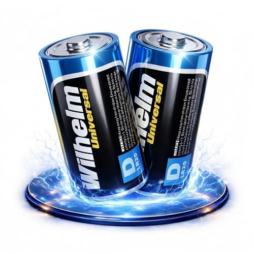 Wilhelm Mono D Batterien LR20 1,5V Universal Alkaline – 2 Stück