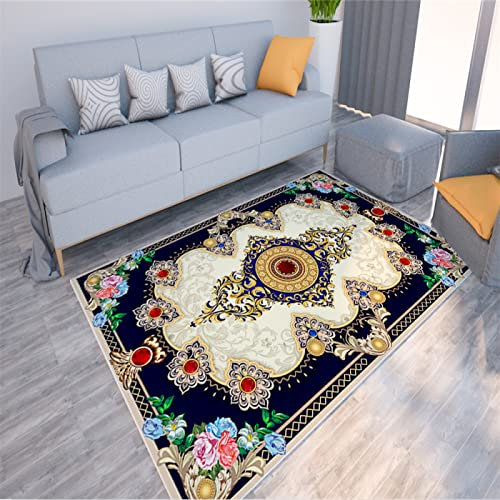 Outside Rug Outside Rugs Waterproof Classical Style Crystal Velvet Carpet Home Bedroom Living Room Study Retro Carpet Coffee Color Red Garden Flooring 200X300cm
