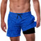 Dancinova Surf Shorts Herren Kompressions Badehose 2-in-1 Strandhose Schnelltrocknend Innenhose Gemustert