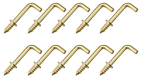 METALLIXITY 25Stk L Form Haken (21mm/0.83) Decke Haken Metall Rechtwinklig Haken - für Hängende Außentasse Haken Bad Küche Wand Möbel Verbindung