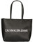 Calvin Klein Jeans CK Damen Umhängetasche Artikel ZW0ZW01941 SHOPPER - cm.43 x cm.32 x cm.13 (ungefähr), BDS Black/Nero, Einheitsgröße