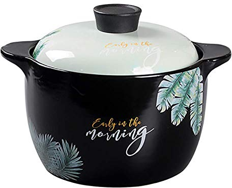 Pot en Terre Cuite en céramique, cocotte en Terre Cuite Naturelle, cocotte antiadhésive adaptée pour 2 à 3 Personnes 3 litres (3 litres)