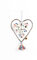 Good old Friends Schmuckherz mit Botschaft - Hängeschmuck aus Draht und Papier - Geburtstagsgeschenk