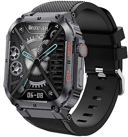 Blueshaweu Armband Kompatibel Für GaWear Smartwatch Herren 1,96 Zoll K57, Sport Silikon Ersatz Uhrenarmband Für LIGE K57/ EIGIIS K57Pro/ GaWear K57 Smartwatch