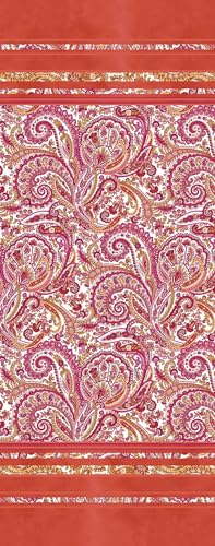 Tischwäsche/Tischdecke/Tischläufer Muster NOTO R1 rot, Verschiedene Größen (50 x 150 cm)
