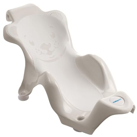 baby-walz Basics Badewannensitz weiß - für fast alle Badewannen geeignet - ergonomisch geformt - Innenseite aus rutschfestem Weichgummi