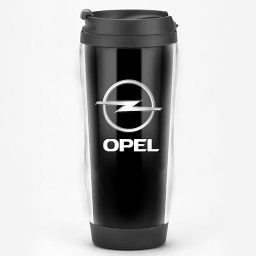 BAUFAS Thermobecher Kaffeebecher, FüR Opel Astra L 2021 2022 2023 Auslaufsicherer kaffeebecher Thermosflasche Reisebecher, für den Innen- und Außenbereich,D