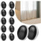 Lot de 12 Aimant Rideau de Douche Bande de Plomb pour Rideaux Embrasse pour Rideaux Poids Rideau Douche Accessoires de Rideau de Douche pour Rideaux de Douche, Rideaux (Noir)