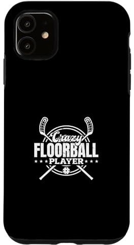 Hülle für iPhone 11 Unihockey Floorball Spiel - Crazy Floorball Player