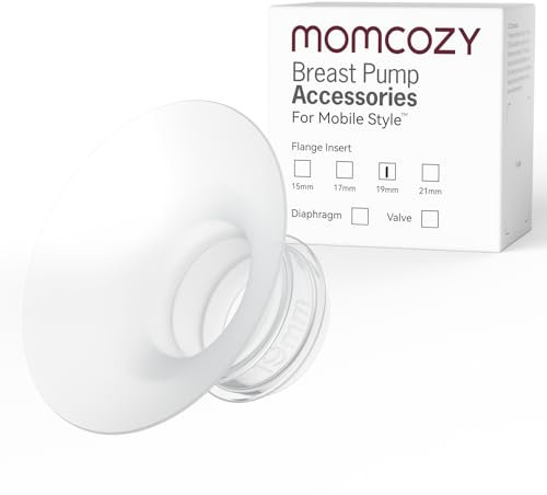 Momcozy Mobile Style | M6 19 mm Flange Insert, Original Mobile Style | M6 Breast Pump Replacement Accessories, 1PC (19mm)