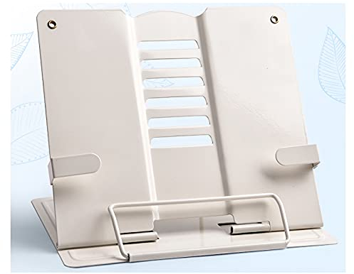 RedAeL Verstellbarer, Faltbarer Buchständer zum Lesen und Ausstellen – Beige