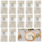 Tutamaz Stoffservietten Leinenservietten, 12er Set Hochwertige Abwaschbare Beige Servietten Stoff 40x40cm Leinenservietten Wiederverwendbare für Hochzeit Geburtstag Feiern Abendessen Cafe Restaurant