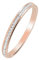 JJDreams 6 mm strass Bangle, placcato oro Cubic Zirconia Tennis Bangle per gioielli da sposa per festa matrimonio incontri, oro rosa
