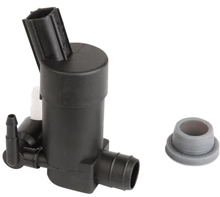 HAPPOW Pompa lavavetri 1355124, doppia uscita anteriore e posteriore, compatibile con Ford Focus, C-Max, Mondeo e per Mazda. Sostituisce 1S7117K624FE, 1S7117K624FD per un sistema di lavaggio