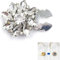 Rhinestone Button Covers, Button Covers Women, 10 Pcs Button Covers Clip, Strass-Knopfabdeckungen, Knopf Cover Clip Manschetten Abdeckung, Button Covers Clip Hemd (10 PCS,D)