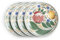 Wade WA967049CAP Capri Set of 4 Dinner Plates with Vibrant Mediterranean Inspired Design, Crafted from Earthenware, Made in Stoke-on-Trent, 28cm, Multi-Coloured