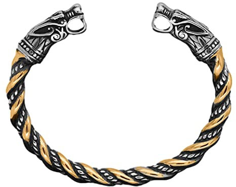 Herren -Wikingerarmband, Nordische Legierungsarmringe | Vintage Armreifenmanschette Armband Mode Accessoires für Männer Geschenke