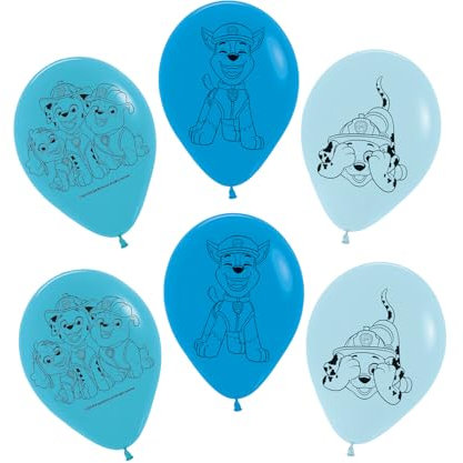 5 Luftballons * PAW PATROL * als Deko für Kindergeburtstag und Motto-Party | Größe: 30cm, heliumgeeignet | Set Kinder Geburtstag Ballon