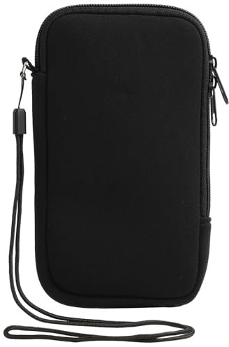 Batheidon Pochette Telephone Portable avec Dragonne, Pochette Telephone en Néoprène, Étui Léger et Résistant aux Chocs, Compatible Téléphones jusqu'à 6,5 Pouces, Idéal pour Sport, Voyage et Quotidien