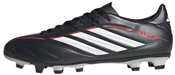 adidas Mixte Copa Pure Iv Club Firm Ground/Multi Ground Football Boots Shoes, Core Black/FTWR White/Lucid Red, 44 EU