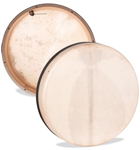Schlagwerk RTS41CD Coast Drum Rahmentrommel - ocean drum mittelgroß ⌀ 40 cm / 16 Zoll erzeugt Meeresrauschen ohne Elektrik, für Entspannung und Meditation, Ziegenfell, stimmbar - Wellensound Effekt