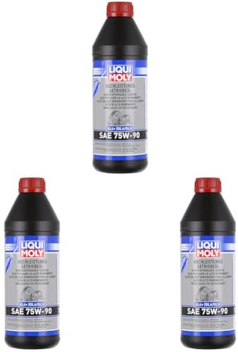 LIQUI MOLY Hochleistungs-Getriebeöl (GL4+) SAE 75W-90 | 1 L | Getriebeöl | Hydrauliköl | Art.-Nr.: 4434 (Packung mit 3)