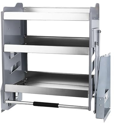 PFDHK 3-stufiger Pull-Down-Wandschrank-Organizer, Ausziehbares Wandregal, Schiebekorb, 30 Kg Gewicht, Platzsparender Organizer For Oberschränke(800mm cabinet)