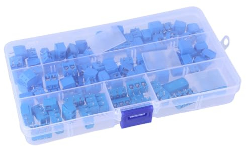 100 Pcs PCB Halteschraubenklemmen Block 2p/3/4p Platine Schraubenklemmen Blockdrahtanschlussschaltkreislaufverbinderer Stecker Splungs Stecker Kabel