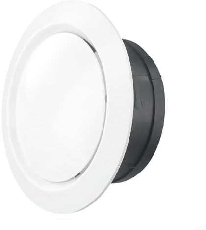 Verstellbare Lüftungsschlitz-Abdeckungen für Innenbereich, zentrale Klimaanlage, Deckenmontage, verstellbarer runder Diffusor (150 mm)