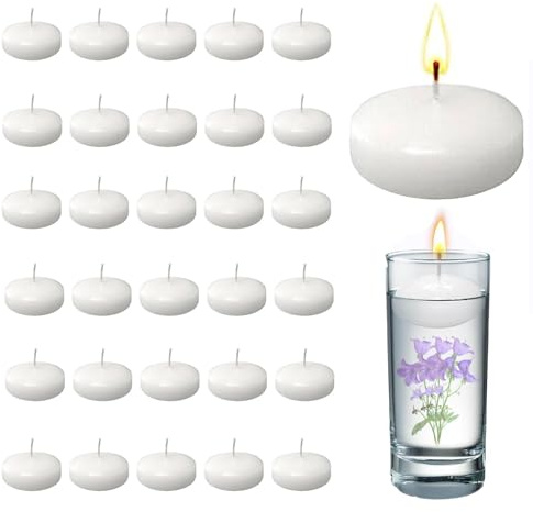 30 stycken simljus, vita