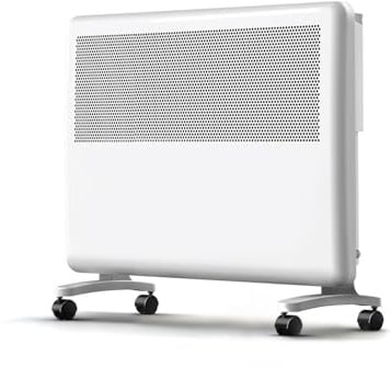 1000W Konvektor Heizung, TÜV-zertifiziert, Mobile Elektroheizung mit Rollen & Wandmontage, Frostwächter Heizlüfter, Für kleine Räume, Weiß