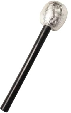 Glitter Microphone Prop - 10.63 Inches Microphone | Pvc Prop - Fake Glitter Microphones Props Made of Lightweight Pvc Material for Stage Performance Confidence and Cosplay Use