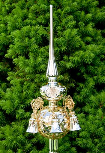 Lauschaer Glaskunst-Christbaumspitzen Christbaumspitze Old Lauscha (Gold)