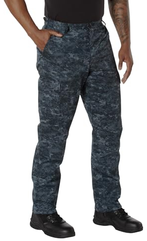 Rothco Camo Tactical BDU (Battle Uniform) Cargohose - 15127 gerade M - Midnight Digital Camo