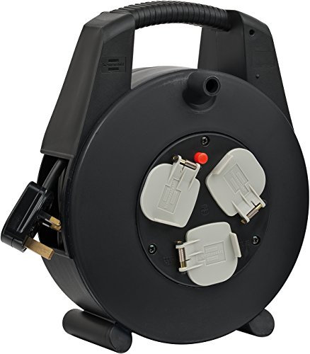 Brennenstuhl Vario-Line Cable Box 3-way black 15m H05VV-F3G1,5 *GB*