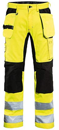 Blaklader 15521811 Hochsichtige Hose mit Stretch, gelb/ schwarz, grootte C150