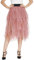 Urban GoCo - Gonna in tulle da donna, vintage, multistrato, vita elastica, tutù, sottogonna Nude Rose S