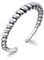 SNORSO Sterling Silver Stackable Finger Ring Twisted Rope Ring Eternity Boho Jewellery