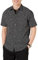 Amazon Essentials Chemise Imprimée à Manches Courtes Coupe Régulière Homme, Noir Fleuri, L