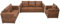 vidaXL Sofagarnitur 3-TLG. Sessel Sofa Loungesofa Polstersofa Wohnzimmersofa Sitzmöbel Ledersofa Polstermöbel Couch Künstliches Wildleder