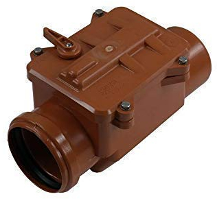 Rattensichere Rückstauklappe zur Auswahl in Ø DN 50, 75, DN 100, 125, DN 160, Rückstauverschluß HT/KG Rohre (Ø DN 100)