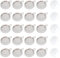 UNICRAFTALE 30 Sets 12mm Runde Lünette Anhänger Mit Cabochons Edelstahl Charms Anhänger Cabochon Einstellungen Für DIY Schmuckherstellung, Edelstahl Farbe