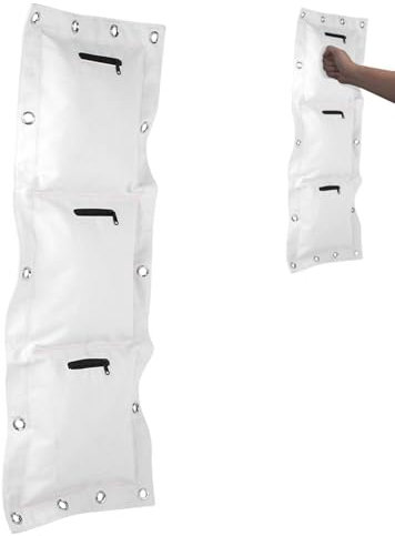 Sacchetto di sabbia, sacco da boxe a muro, Wing Chun Wall Canvas Punch Sacchetto di sabbia vuoto Target con cerniera, Boxing Wall Sandbag Canvas Punch Sacchetto di sabbia vuoto Target(Borsa tripla)