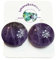 IohanaSchmuck Damen Ohrringe Ohrschmuck Ohrclips Ohrklemmen aus 925 Silber mit Edelsteinen, Amethyst, rund 2 cm, handmade, eigene Herstellung