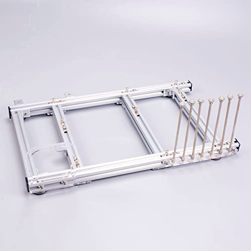 Yunseity DIY ATX Computer Open Air Case, Aluminum Alloy Open Frame Computer Case, PC Test Bench Motherboard Chassis Rack DIY Kit, for Gaming, Home(Silver)