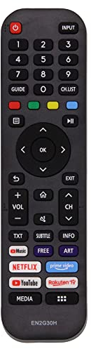 Riry Ersetzt Hisense EN2G30H/EN2A30 Fernbedienung Hisense Fernbedienung für Hisense VIDAA LCD LED 4K UHD Smart TV.